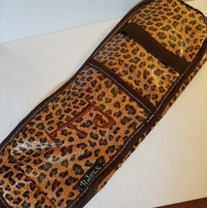 BJaxx Hot Iron or Curling Iron Leopard Animal Print Travel 13x5x1 Case - F